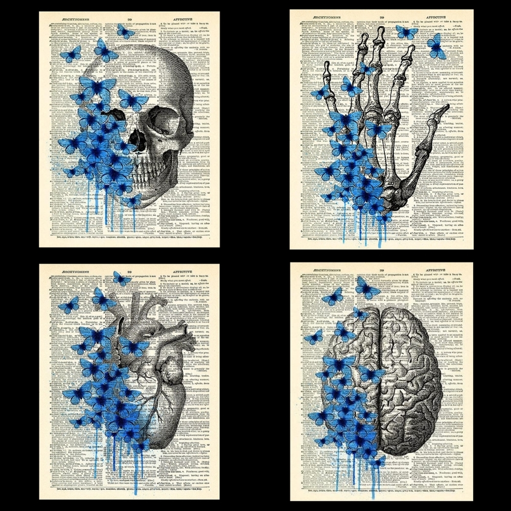 Anatomical Dictionary Book Page Art 💀